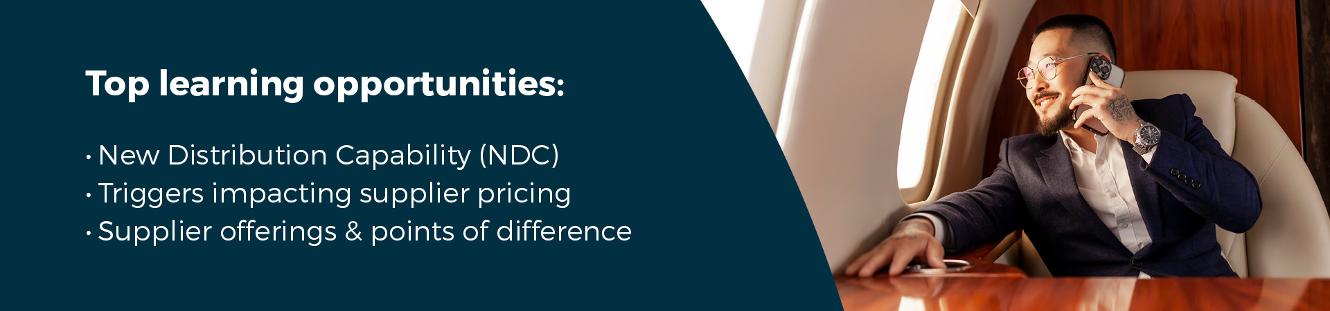 Top learning opportunities: NDC / Triggers impacting supplier pricing / Supplier offerings & points of difference]