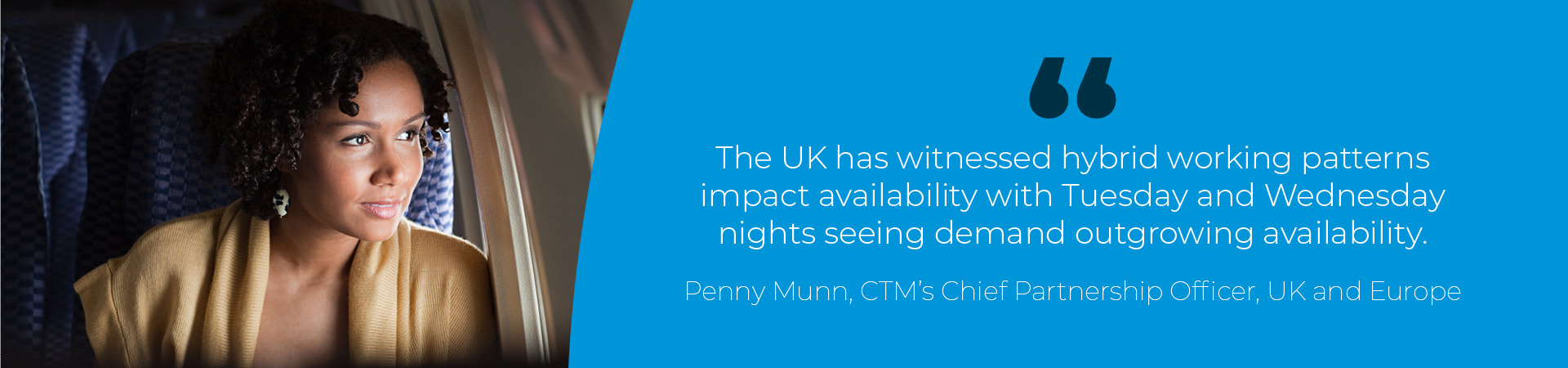 The UK has witnessed hybrid working patterns impact availability with Tuesday and Wednesday nights seeing demand outgrowing availability.