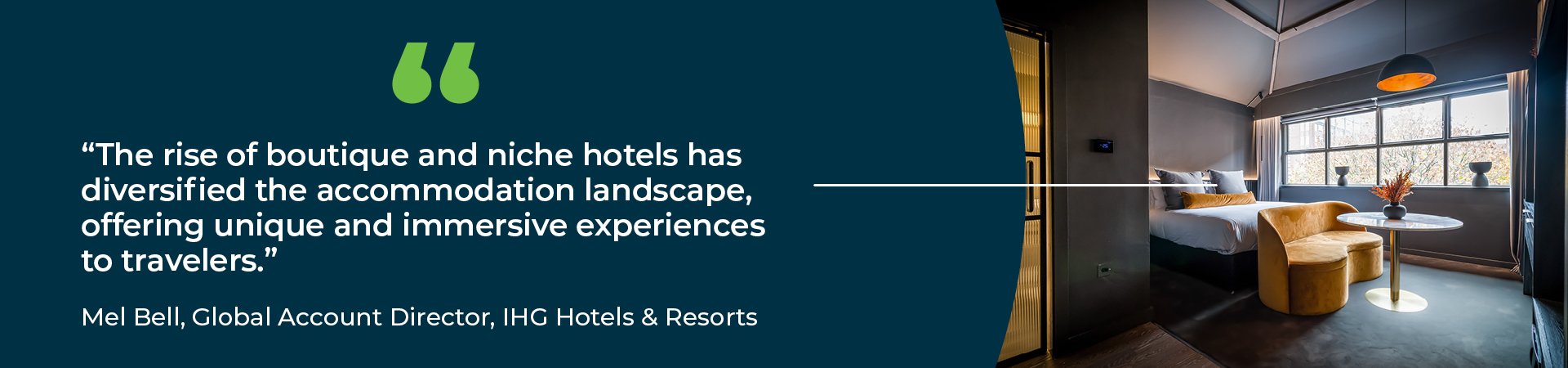 "The rise of boutique and niche hotels has diversified the accommodation landscape, offering unique and immersive experiences to travelers."