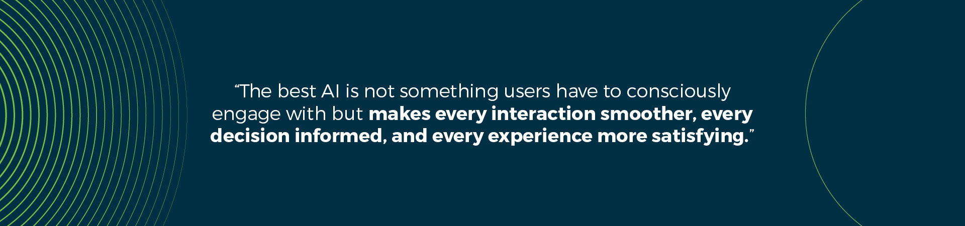 The best AI is not something users have to consciously engage with but makes every interaction smoother, every decision informed and every experience more satisfying. - AI travel technology